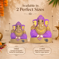 Ganapati Idol - Purple