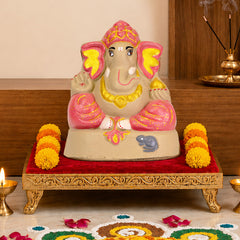 Ganapati Idol - Red