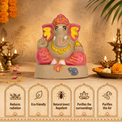 Ganapati Idol - Red