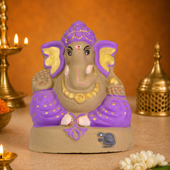 Ganapati Idol - Purple