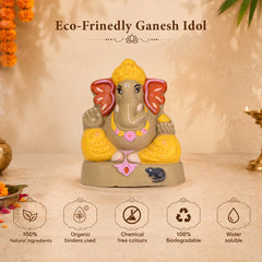 Ganapati Idol - Ochre