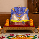 Ganapati Idol - Dark Blue ( 11 Inches )