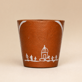 Gowardhan Flower Pot(Orange)