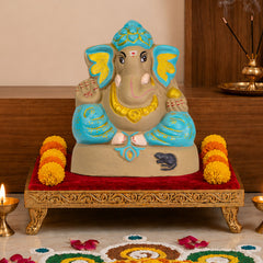 Ganapati Idol - Ocean Blue