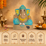 Ganapati Idol - Ocean Blue
