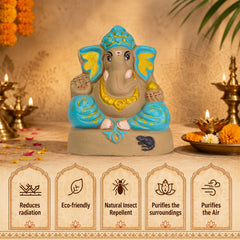 Ganapati Idol - Ocean Blue
