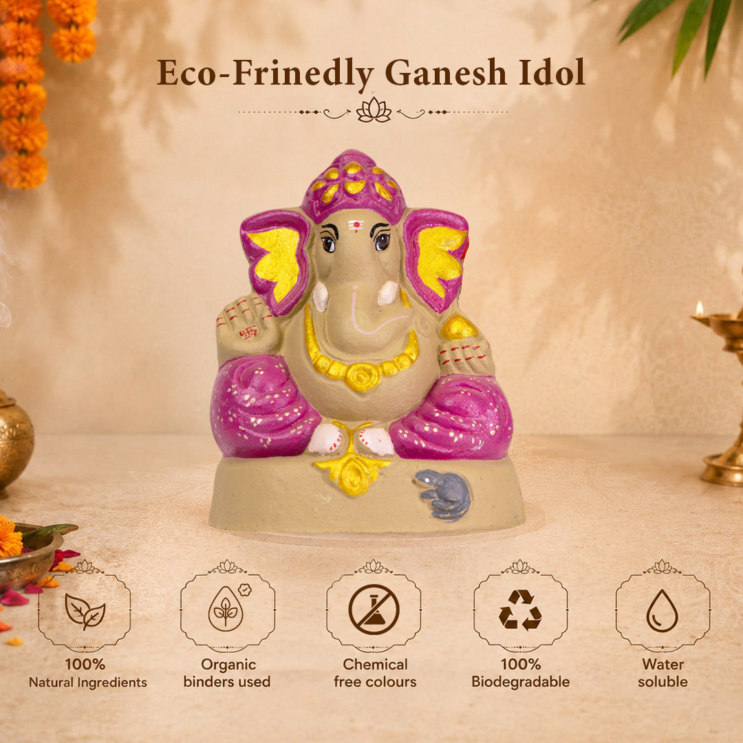 Ganapati Idol - Violet