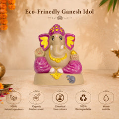 Ganapati Idol - Violet