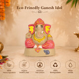Ganapati Idol - Red