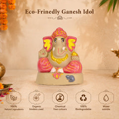 Ganapati Idol - Red