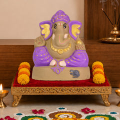 Ganapati Idol - Purple