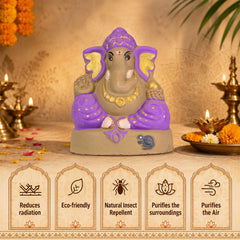 Ganapati Idol - Purple