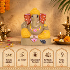 Ganapati Idol - Ochre