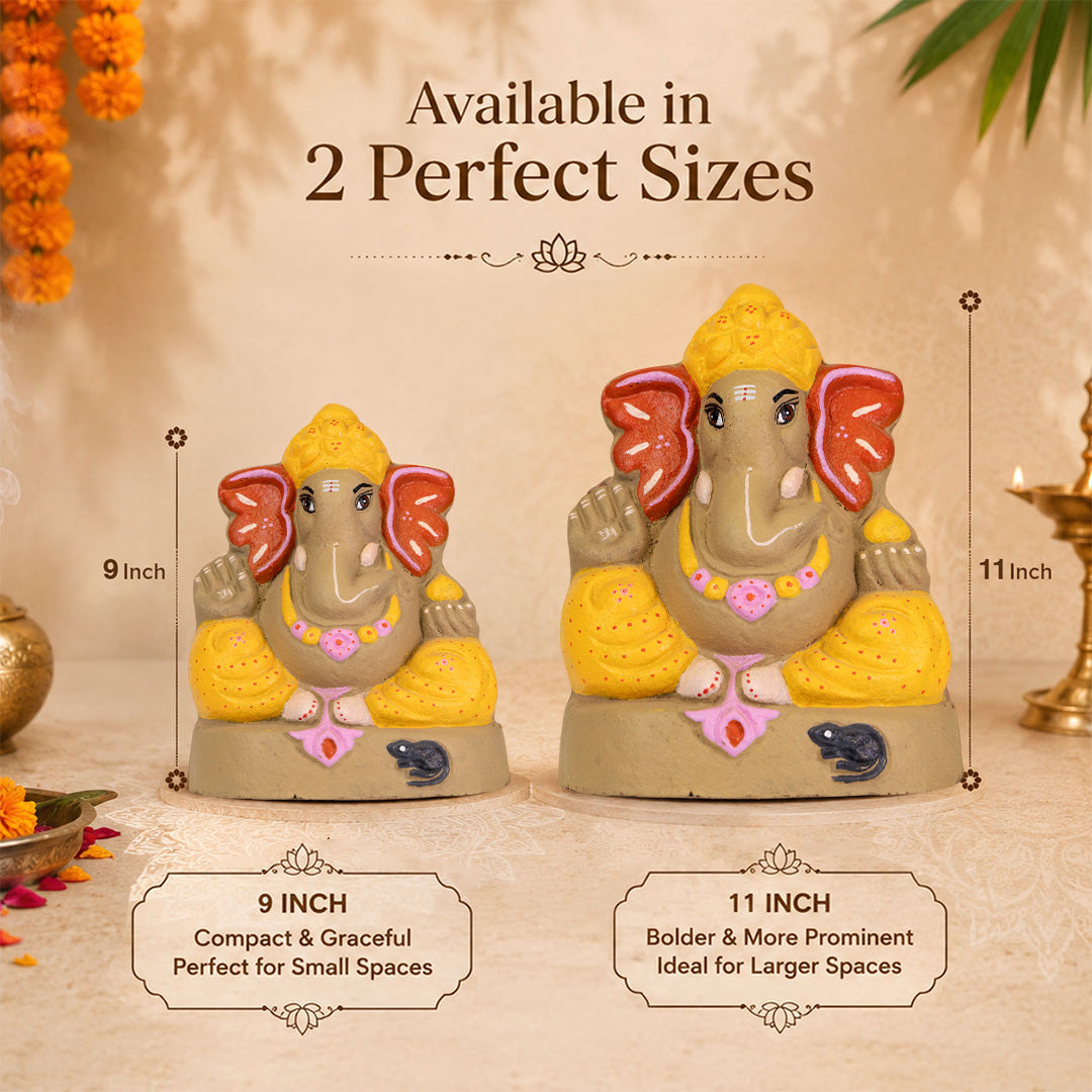 Ganapati Idol - Ochre